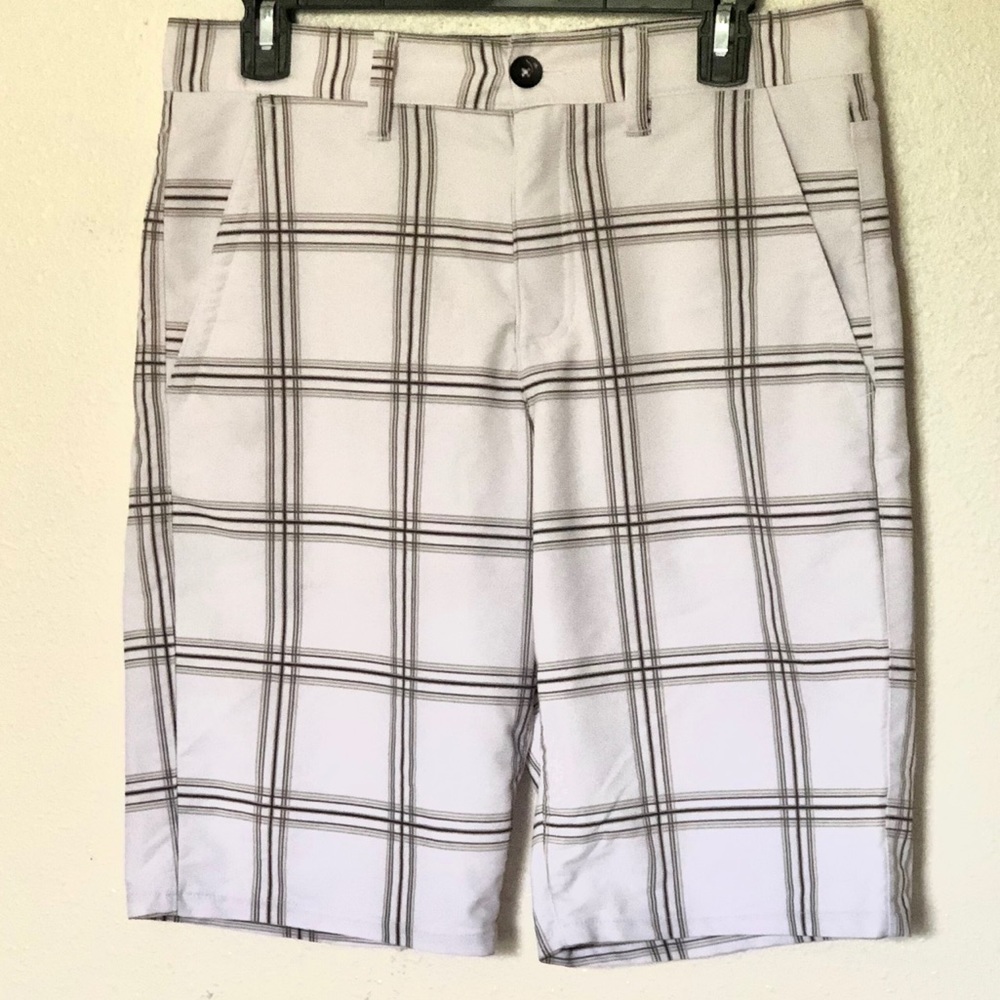 Tony Hawk 900 30 x 30 White Plaid Men’s Shorts